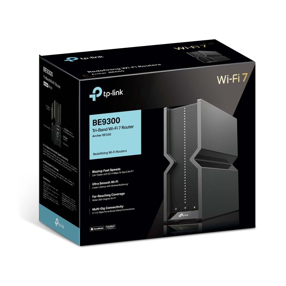 Imagem real de TP-Link Archer BE550: roteador Wi‑Fi 7